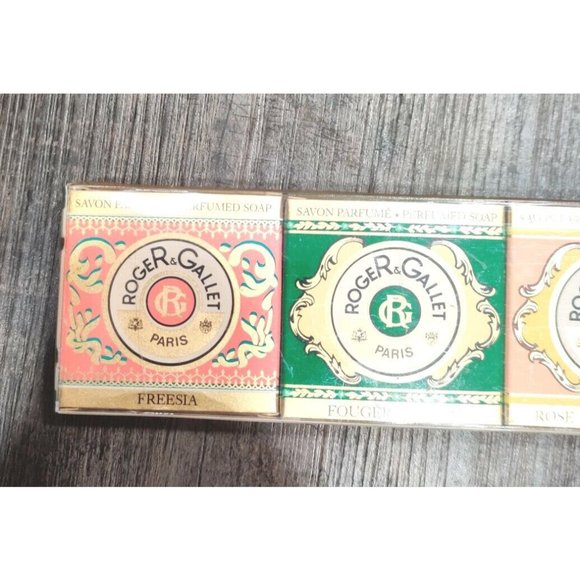 Vtg RogeR Gallet Savon Perfumed Soaps Lot of 6 Travel Size Made in France NOS - Picture 2 of 13